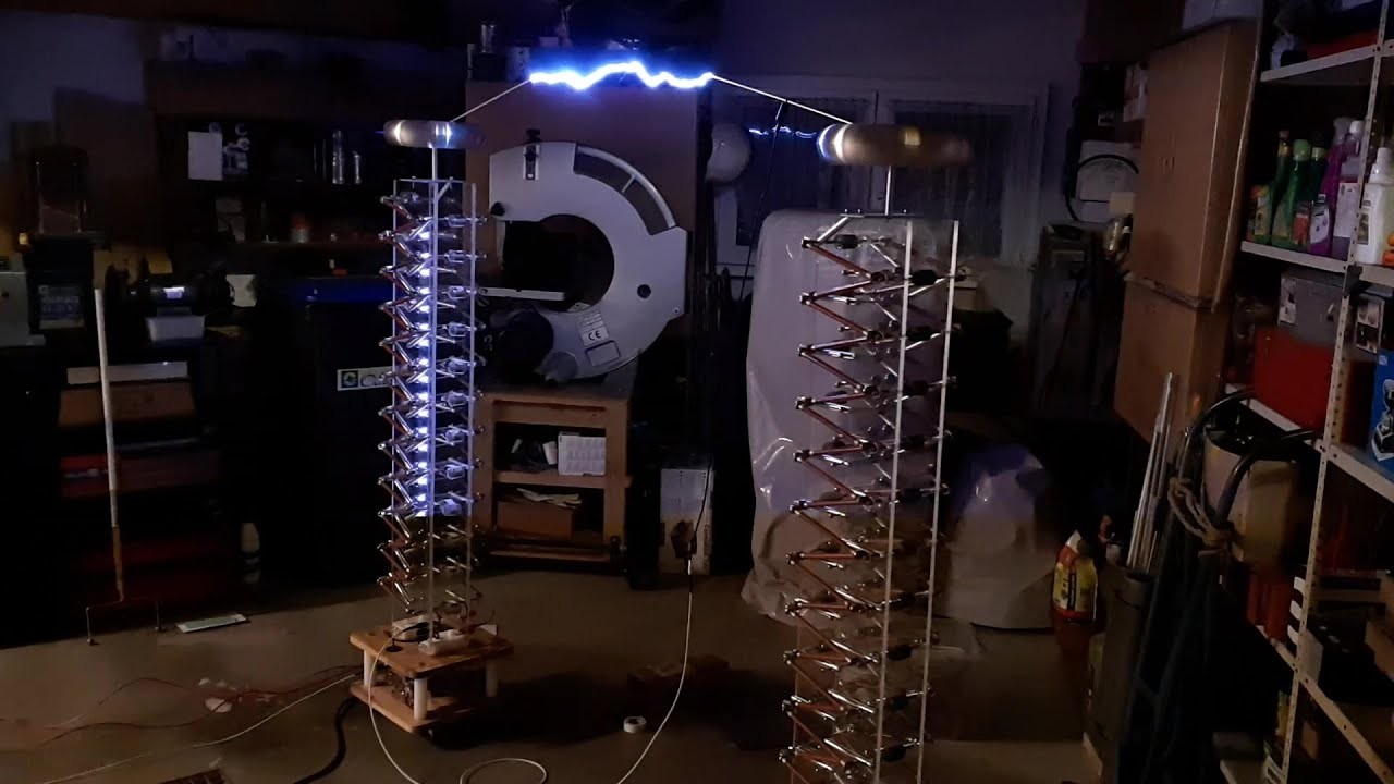 Figure 2: Working Model Setup, Scientific Diagram & Project Prototype for Marx Generator Spark Gap Voltage Pulse Multiplier Model