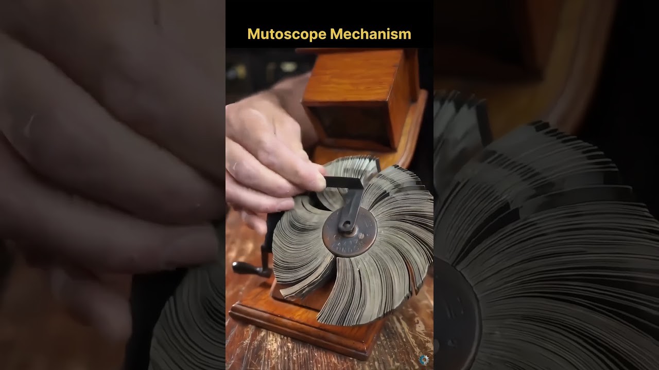 Figure 2: Working Model Setup, Scientific Diagram & Project Prototype for Mutoscope Flip Book Rotary Wheel Crank Projector