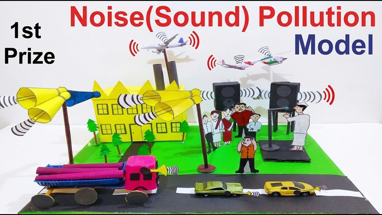 Figure 3: Working Model Setup, Scientific Diagram & Project Prototype for Noise Pollution Monitor Working Model For Schools