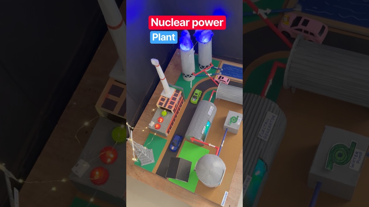 Figure 3: Working Model Setup, Scientific Diagram & Project Prototype for Nuclear Power Plant Working Model