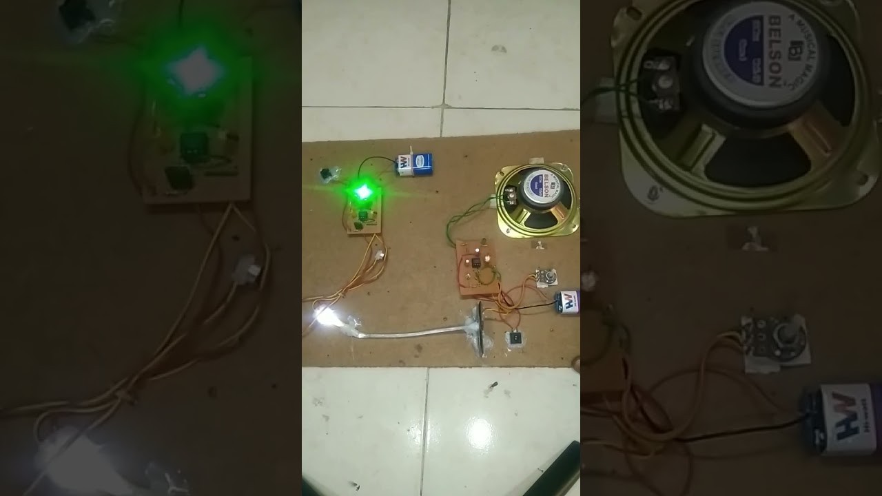 Figure 4: Working Model Setup, Scientific Diagram & Project Prototype for Optical Fiber Communication Working Model With Audio Transmission