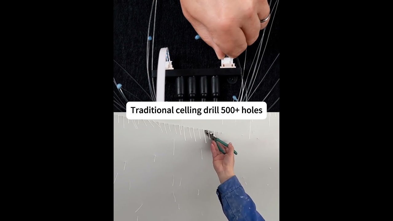 Figure 2: Working Model Setup, Scientific Diagram & Project Prototype for Optical Fiber Star Ceiling End Glow Light Loom Model