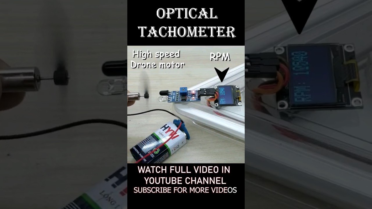 Figure 1: Working Model Setup, Scientific Diagram & Project Prototype for Optical Tachometer Rpm Counter Using Slotted Disc Model