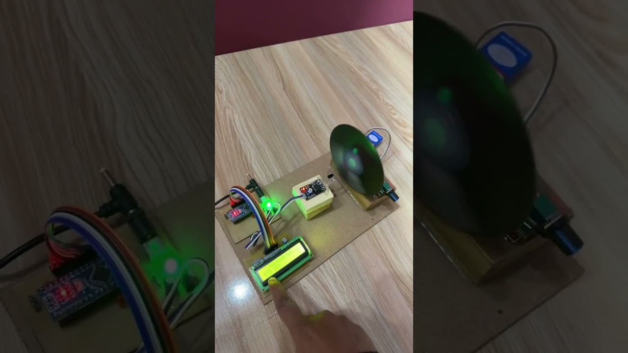 Figure 3: Working Model Setup, Scientific Diagram & Project Prototype for Optical Tachometer Rpm Counter Using Slotted Disc Model