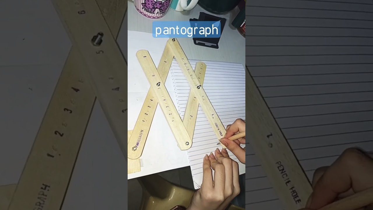 Figure 1: Working Model Setup, Scientific Diagram & Project Prototype for Pantograph Parallelogram Drafting Scale Enlarger Model