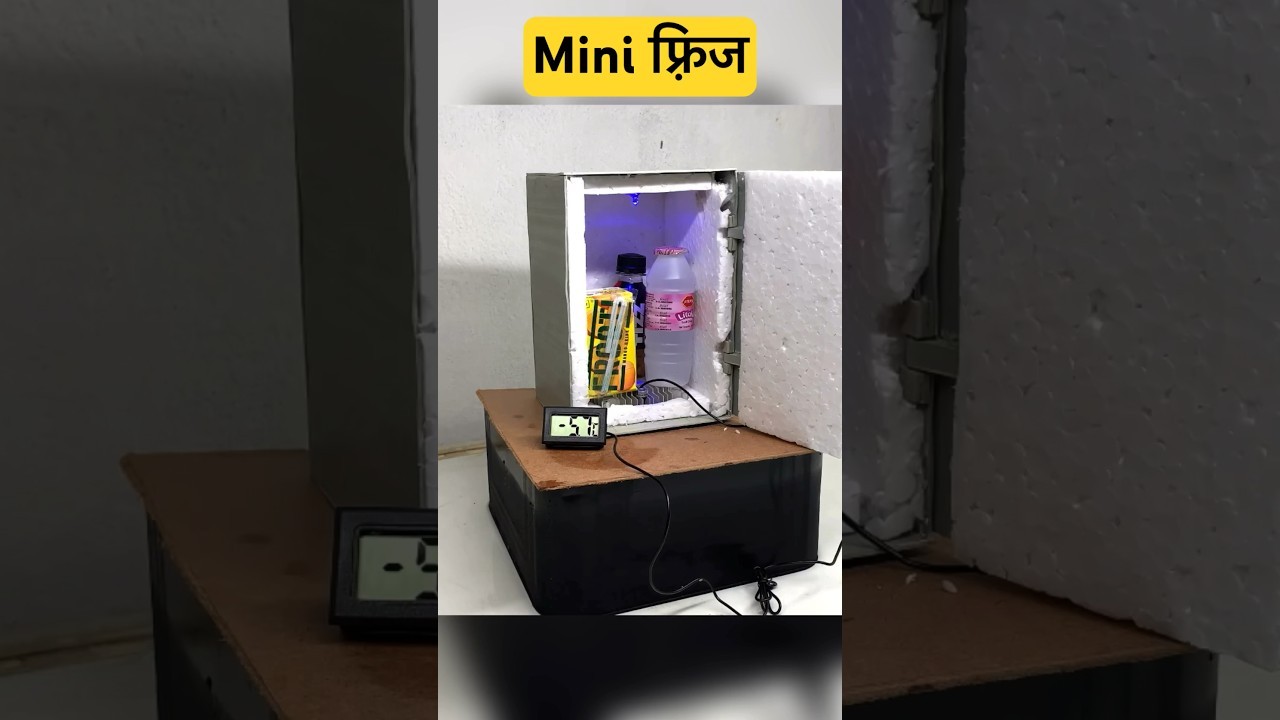 Figure 4: Working Model Setup, Scientific Diagram & Project Prototype for Peltier Refrigerator Cool Box Working Model
