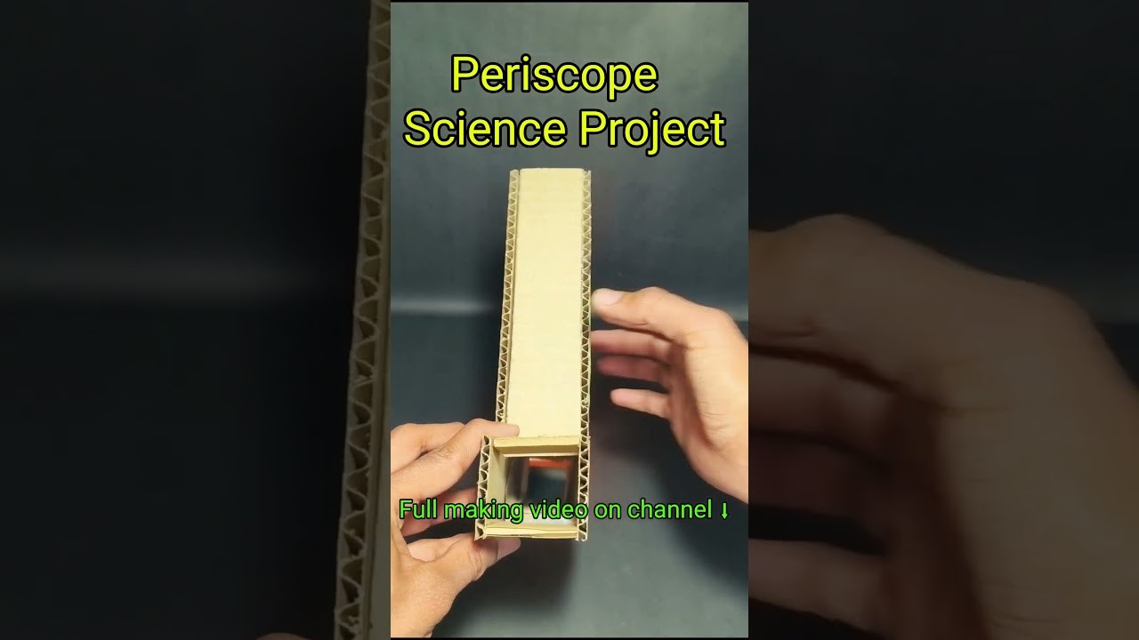 Figure 1: Working Model Setup, Scientific Diagram & Project Prototype for Periscope Working Model Using Cardboard