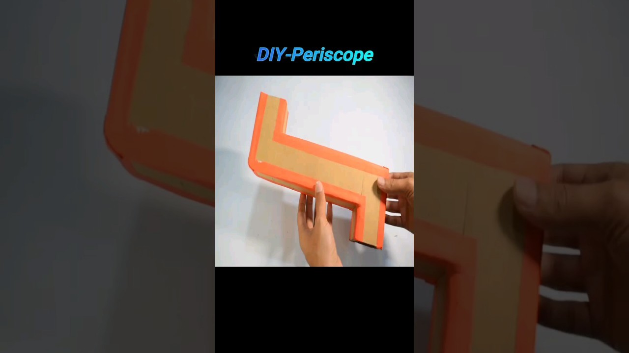 Figure 3: Working Model Setup, Scientific Diagram & Project Prototype for Periscope Working Model Using Cardboard