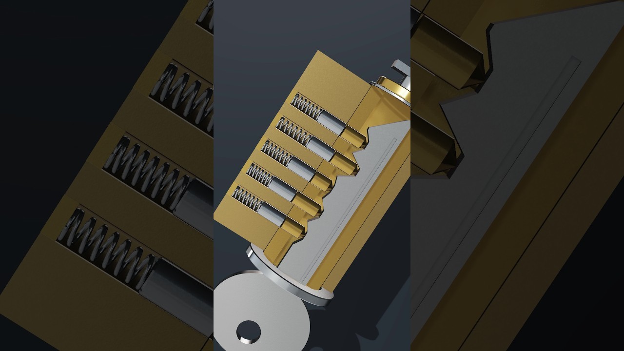 Figure 2: Working Model Setup, Scientific Diagram & Project Prototype for Pin Tumbler Door Lock Cutaway Cylinder With Skeleton Key