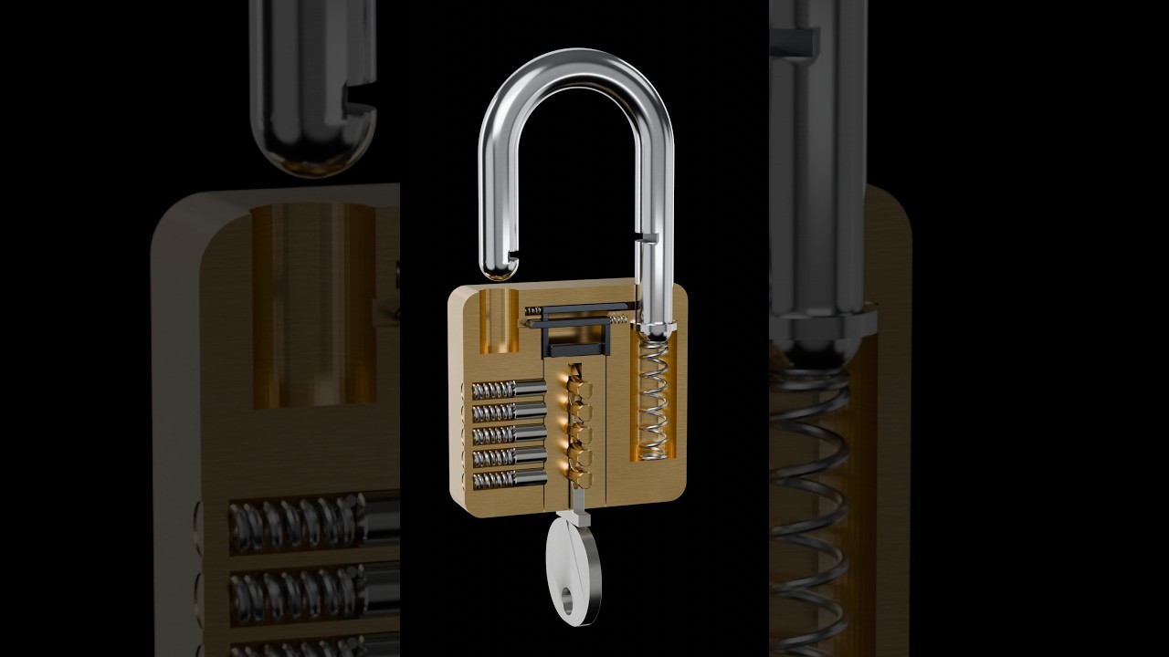 Figure 4: Working Model Setup, Scientific Diagram & Project Prototype for Pin Tumbler Door Lock Cutaway Cylinder With Skeleton Key