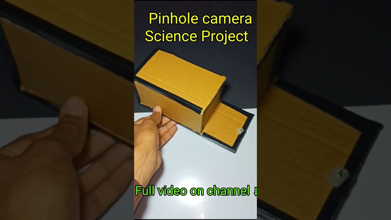 Figure 1: Working Model Setup, Scientific Diagram & Project Prototype for Pinhole Camera Working Model