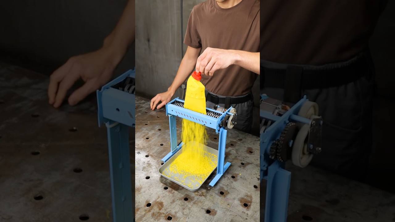 Figure 2: Working Model Setup, Scientific Diagram & Project Prototype for Plastic Bottle To Filament Extruder Machine Model