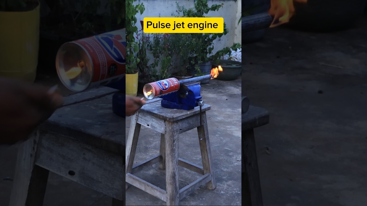 Figure 4: Working Model Setup, Scientific Diagram & Project Prototype for Pulse Jet Engine Acoustic Valveless Working Model