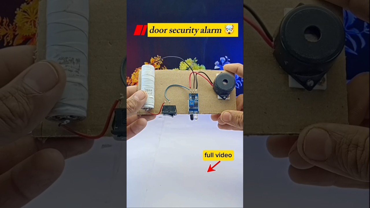Figure 3: Working Model Setup, Scientific Diagram & Project Prototype for Pyroelectric Sensor Visitor Counting Door Model