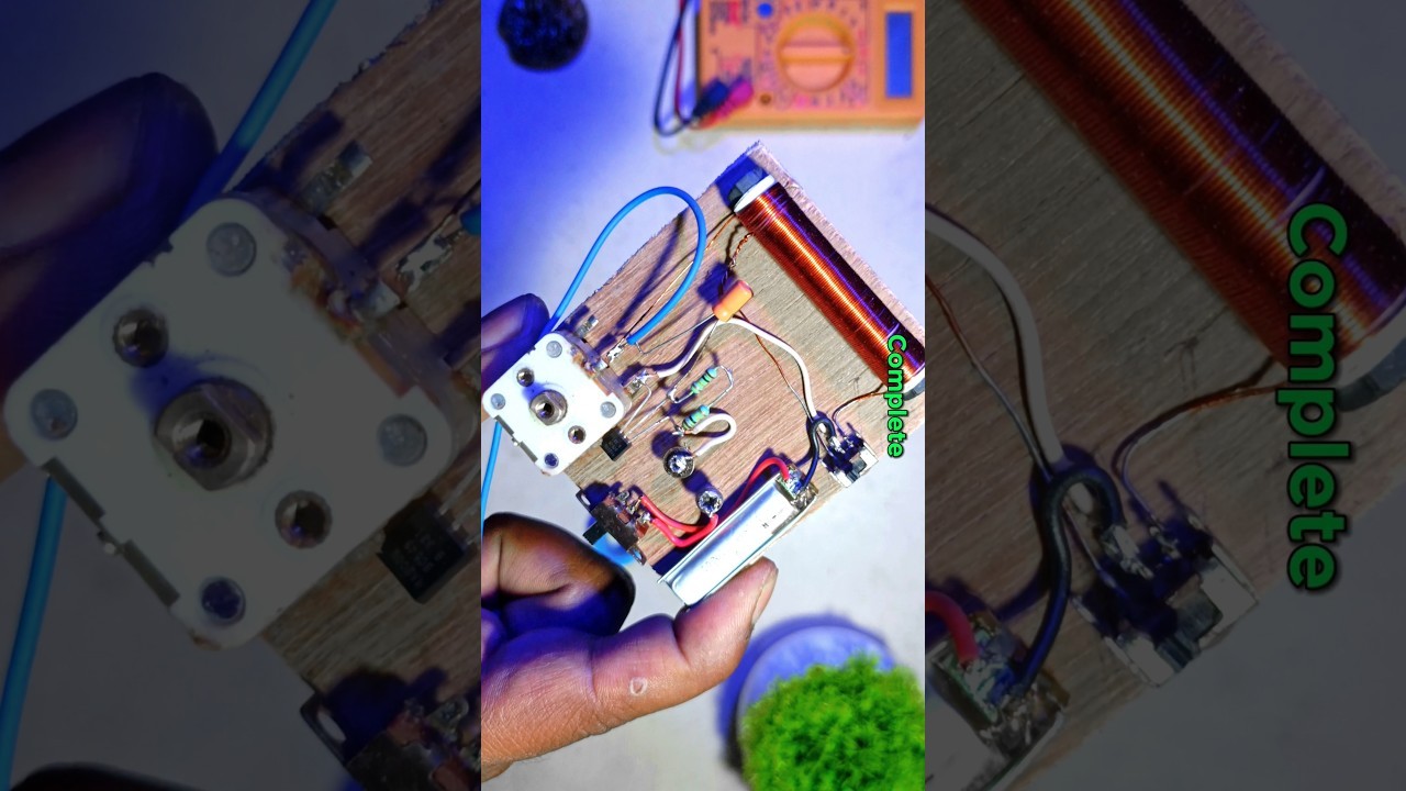 Figure 1: Working Model Setup, Scientific Diagram & Project Prototype for Radio Receiver Circuit Working Model Am Fm