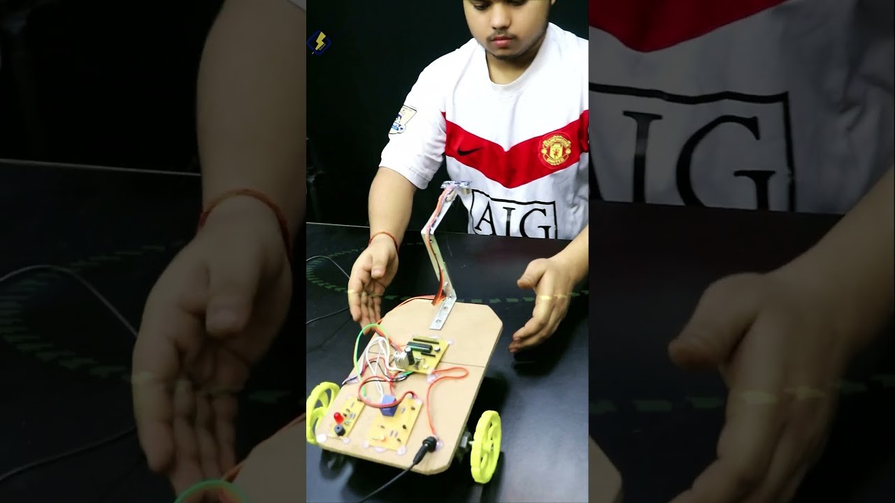Figure 2: Working Model Setup, Scientific Diagram & Project Prototype for Railway Track Crack Detection Working Model