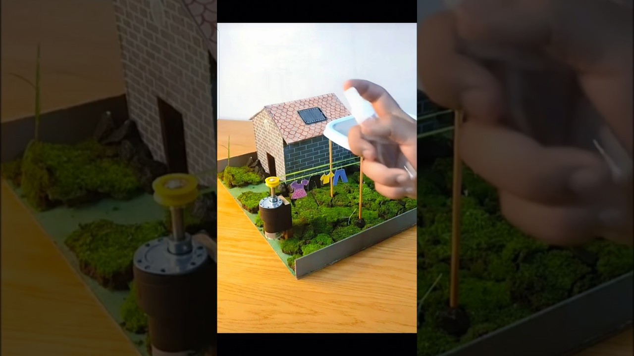 Figure 4: Working Model Setup, Scientific Diagram & Project Prototype for Rain Sensing Automatic Clothesline Retractor Model