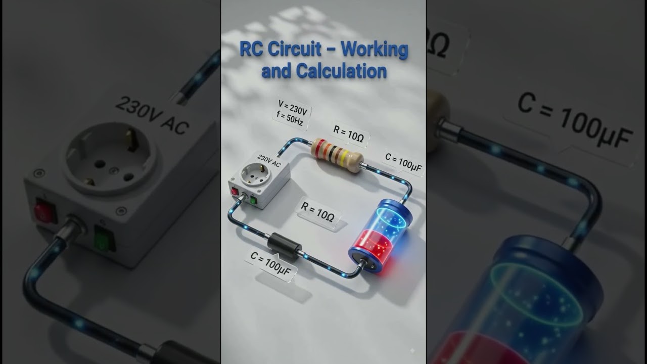 Figure 3: Working Model Setup, Scientific Diagram & Project Prototype for Rc Circuit Time Constant Working Model