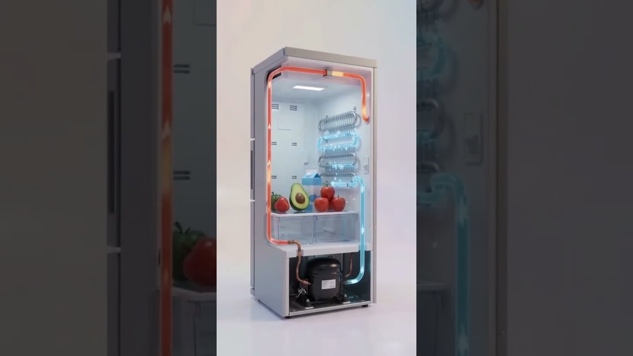 Figure 2: Working Model Setup, Scientific Diagram & Project Prototype for Refrigerator Cycle Working Model Physics