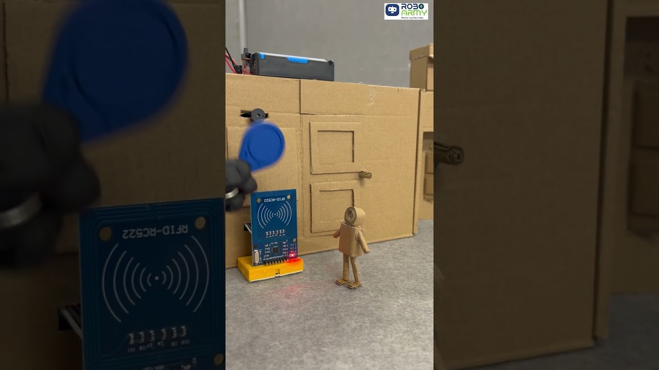 Figure 1: Working Model Setup, Scientific Diagram & Project Prototype for RFID School Bus Student Entry Sms Alert System Model