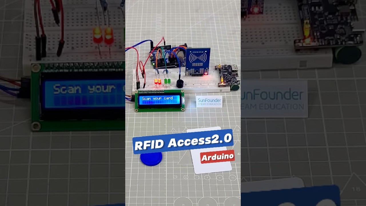 Figure 2: Working Model Setup, Scientific Diagram & Project Prototype for RFID School Bus Student Entry Sms Alert System Model