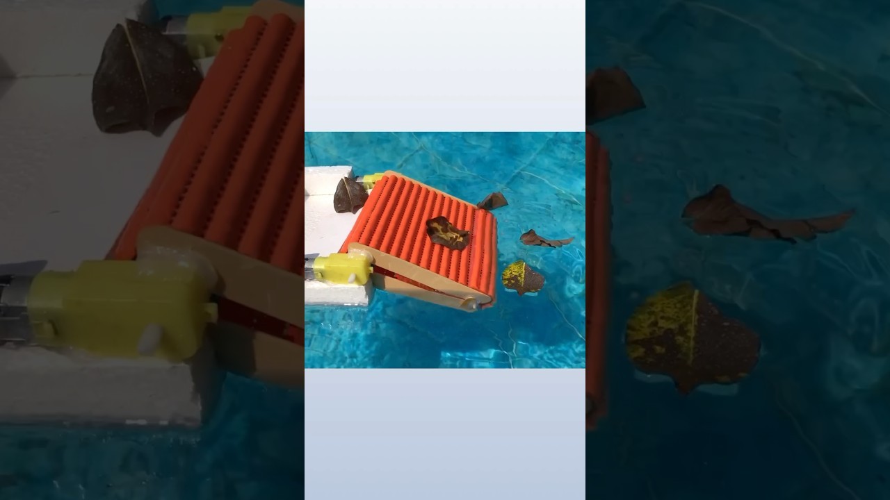 Figure 3: Working Model Setup, Scientific Diagram & Project Prototype for River Surface Floating Plastic Waste Conveyor Boat Model