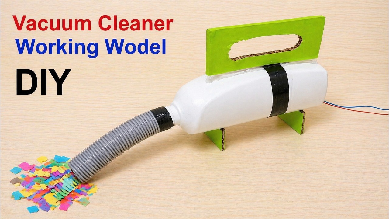 Figure 2: Working Model Setup, Scientific Diagram & Project Prototype for Robotic Vacuum Cleaner Rotating Side Brush Sweep Model
