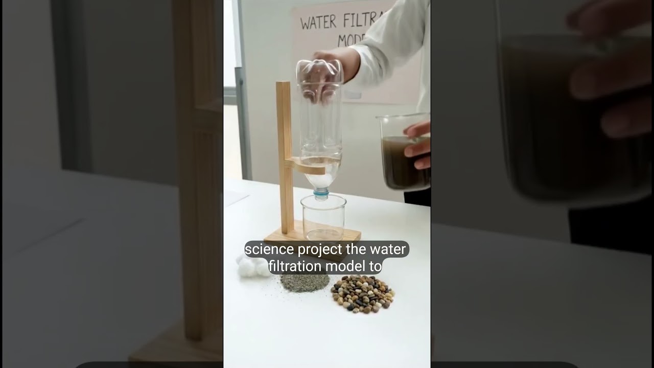 Figure 4: Working Model Setup, Scientific Diagram & Project Prototype for Rooftop Rainwater Gravity Fed Sand Gravel Filtration