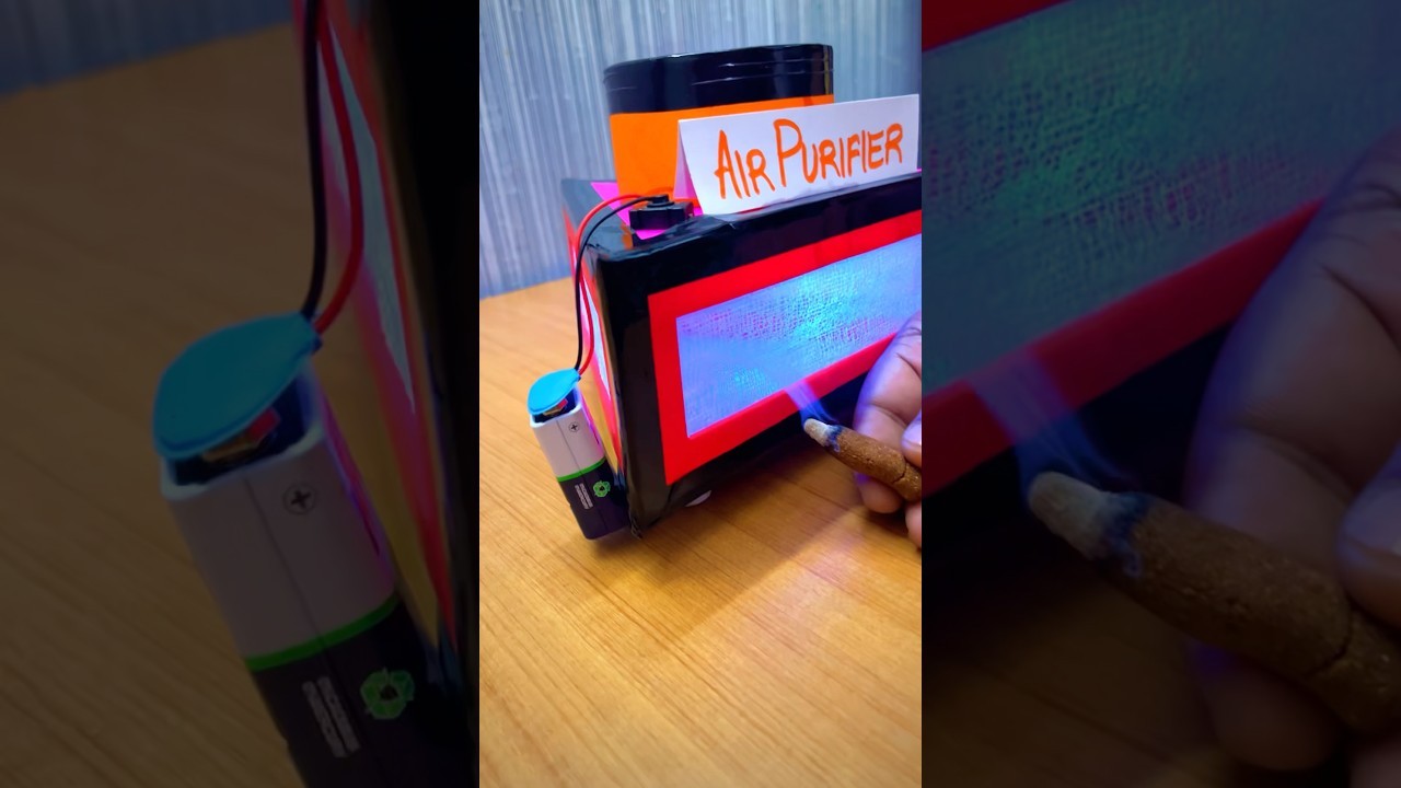 Figure 4: Working Model Setup, Scientific Diagram & Project Prototype for Room Air Purifier Working Model