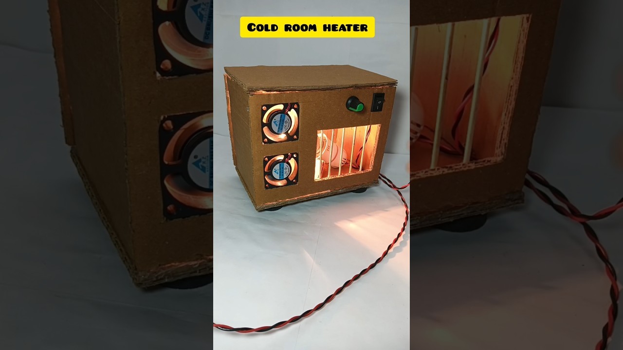 Figure 2: Working Model Setup, Scientific Diagram & Project Prototype for Room Heater Working Model Using Nichrome Wire