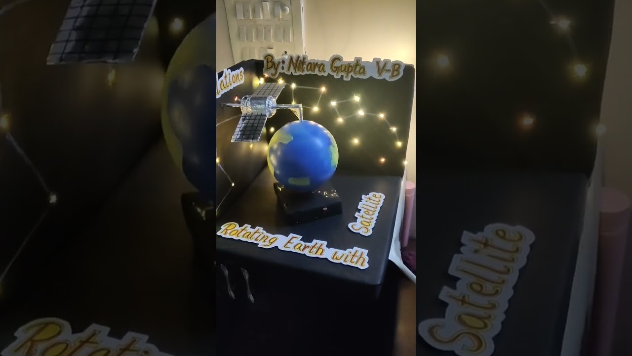 Figure 2: Working Model Setup, Scientific Diagram & Project Prototype for Satellite Ground Track Sine Wave Rotating Globe Tracer