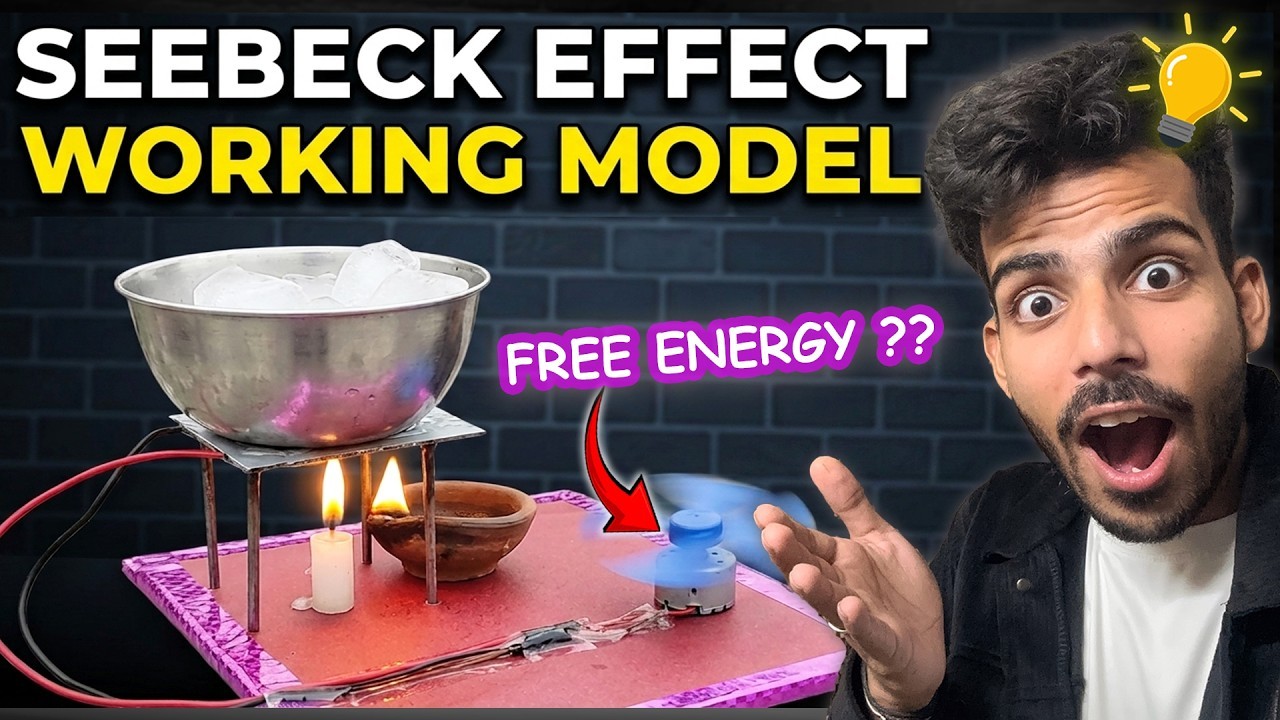 Figure 3: Working Model Setup, Scientific Diagram & Project Prototype for Seebeck Effect Working Model Physics