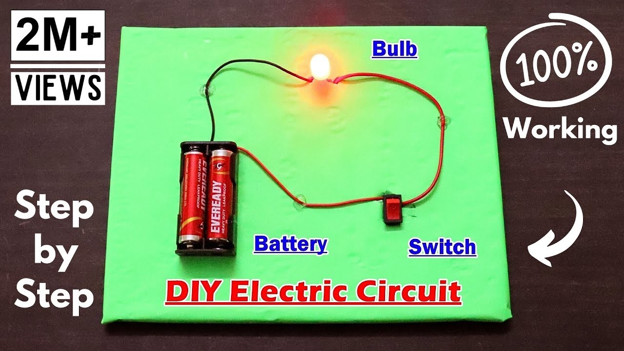 Figure 1: Working Model Setup, Scientific Diagram & Project Prototype for Series And Parallel Circuit Working Model