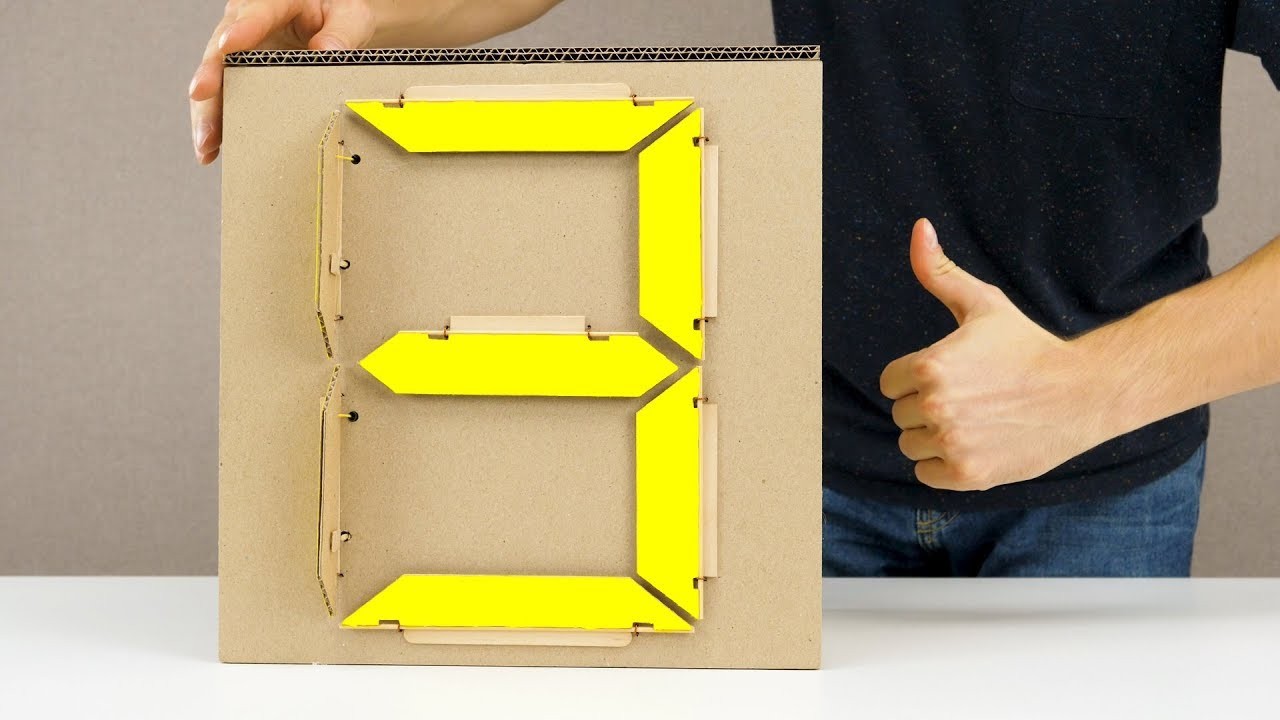 Figure 2: Working Model Setup, Scientific Diagram & Project Prototype for Seven Segment Mechanical Slider Number Display Board