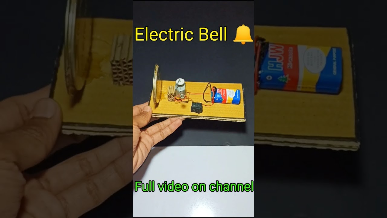 Figure 4: Working Model Setup, Scientific Diagram & Project Prototype for Simple Electric Bell Working Model