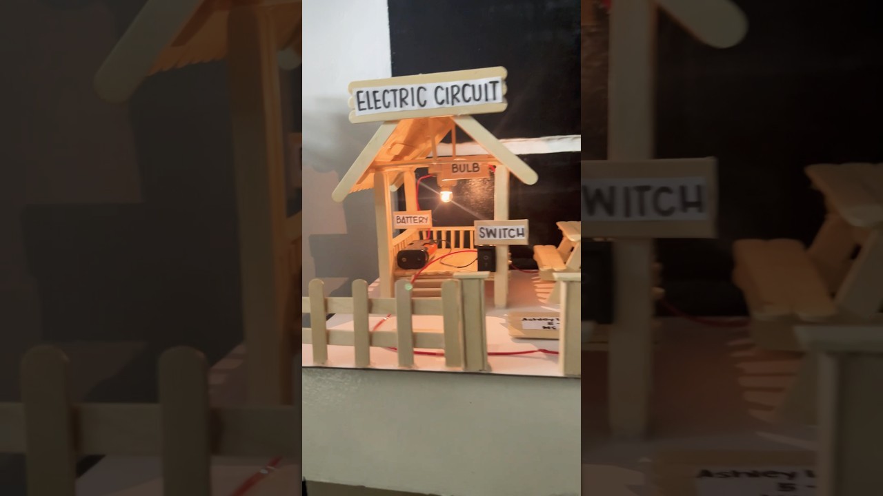 Figure 2: Working Model Setup, Scientific Diagram & Project Prototype for Simple Electric Circuit Working Model With Switch
