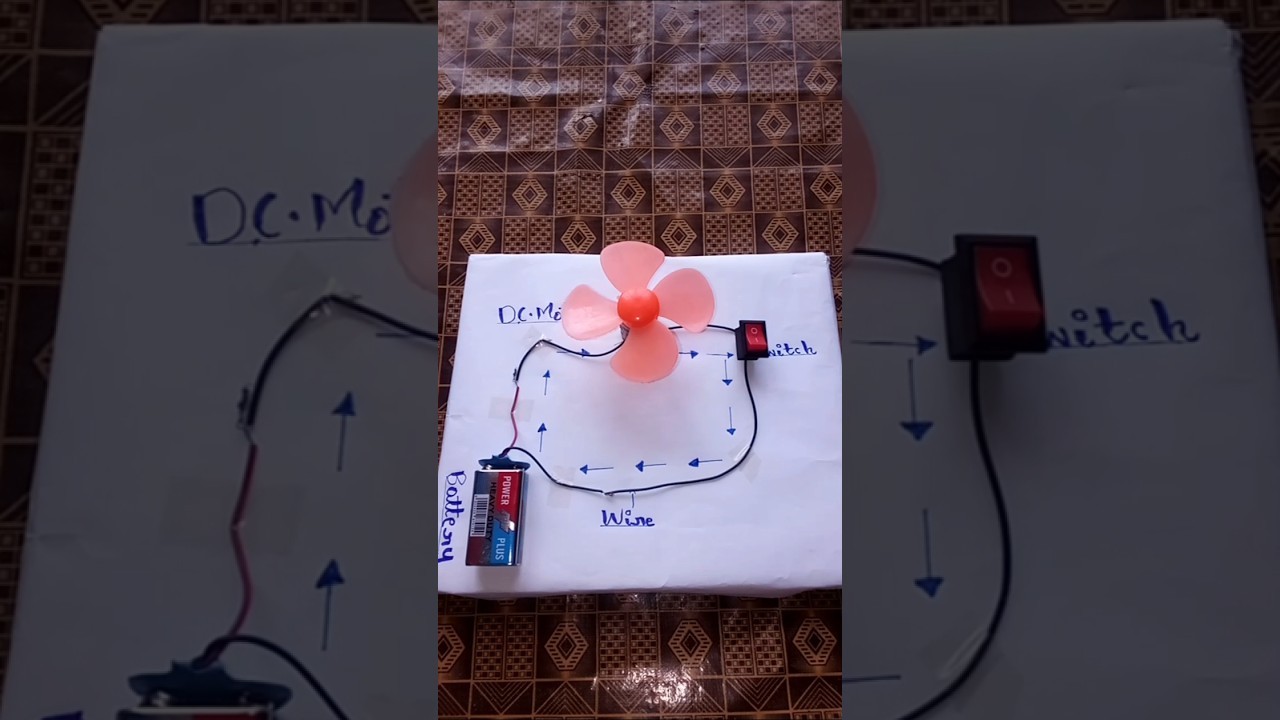 Figure 4: Working Model Setup, Scientific Diagram & Project Prototype for Simple Electric Circuit Working Model With Switch