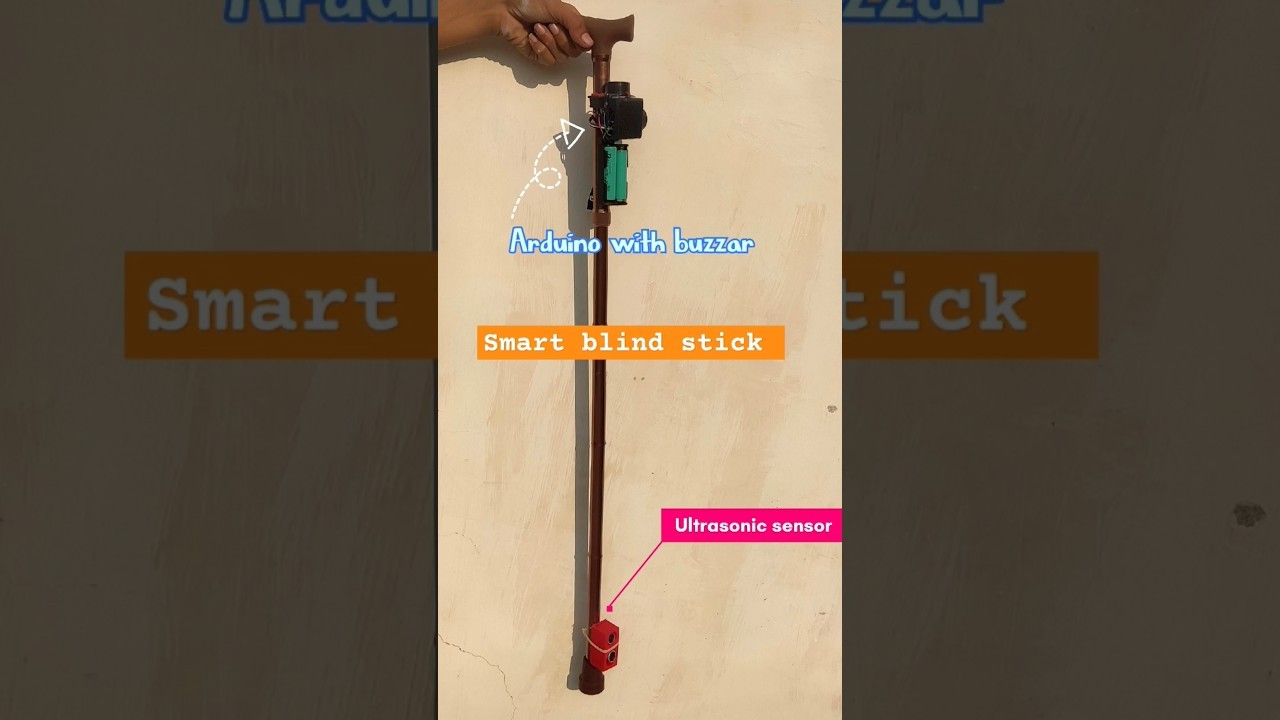Figure 2: Working Model Setup, Scientific Diagram & Project Prototype for Smart Blind Stick Working Model Using Ultrasonic Sensor