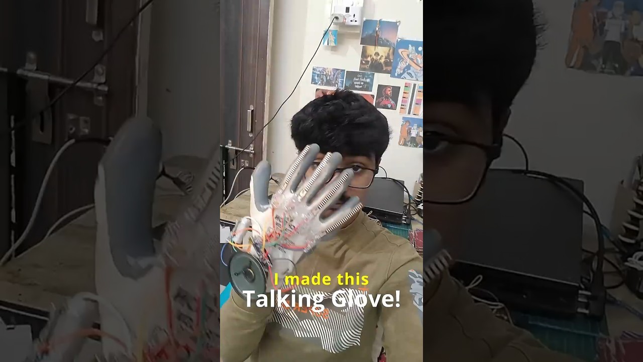Figure 2: Working Model Setup, Scientific Diagram & Project Prototype for Smart Glove Sign Language Flex Sensor Speaker Translator