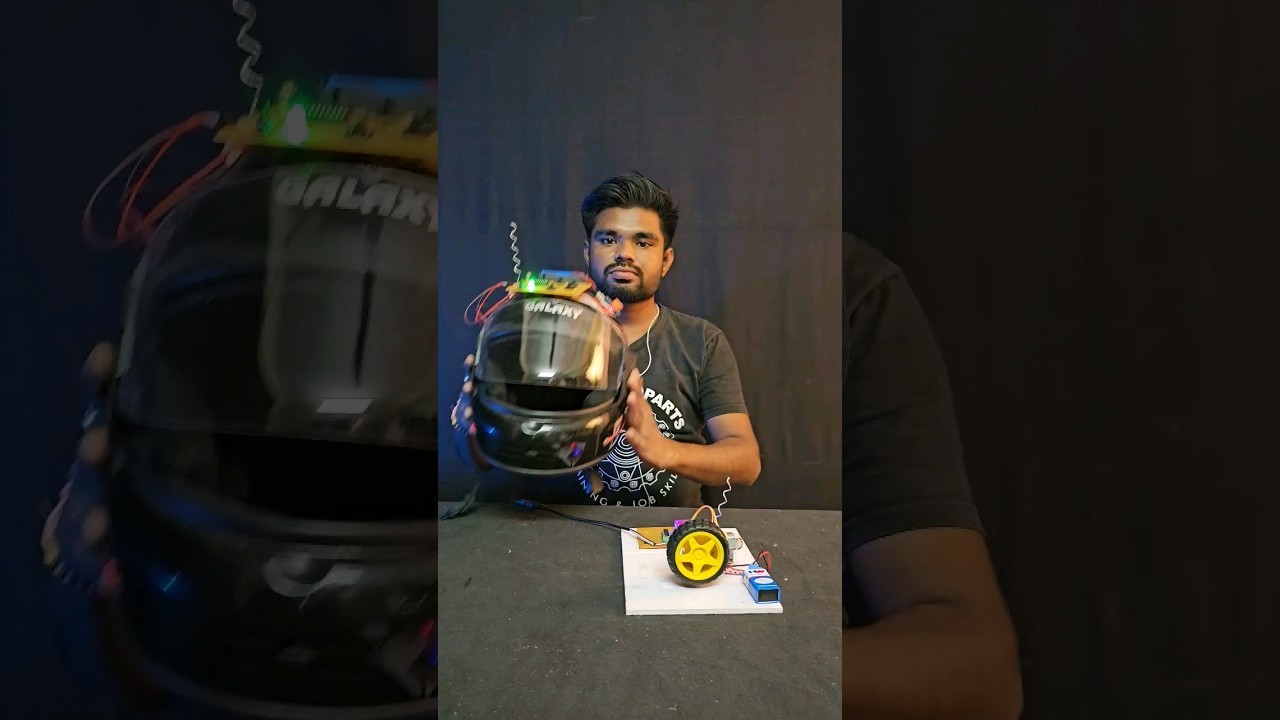 Figure 3: Working Model Setup, Scientific Diagram & Project Prototype for Smart Helmet Alcohol Breath Lock Bike Ignition Model