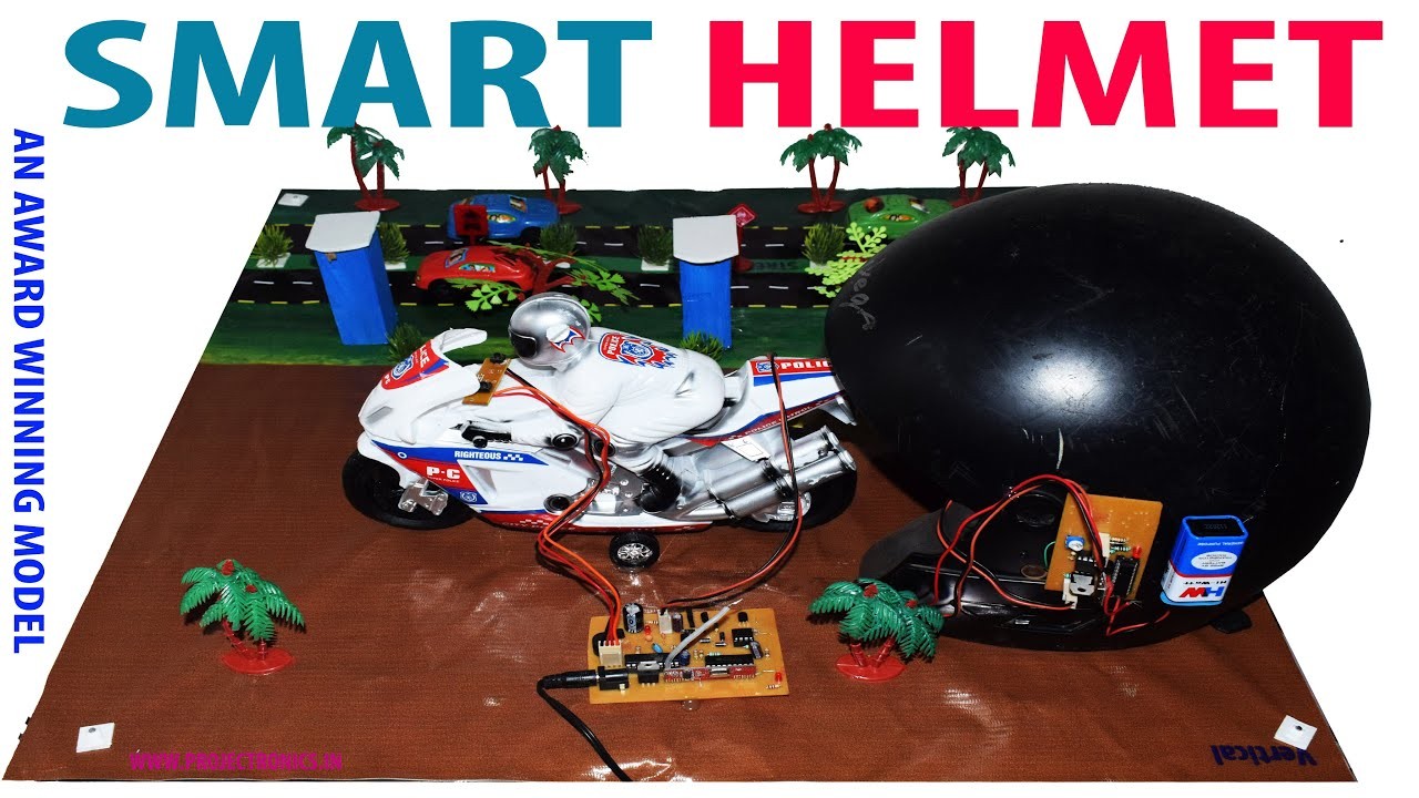 Figure 2: Working Model Setup, Scientific Diagram & Project Prototype for Smart Helmet For Bike Safety Working Model
