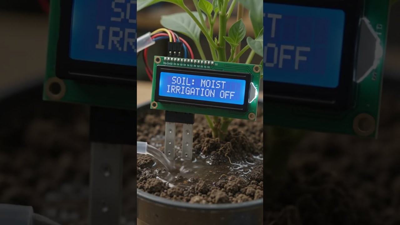 Figure 2: Working Model Setup, Scientific Diagram & Project Prototype for Smart Irrigation System Using Soil Moisture Sensor