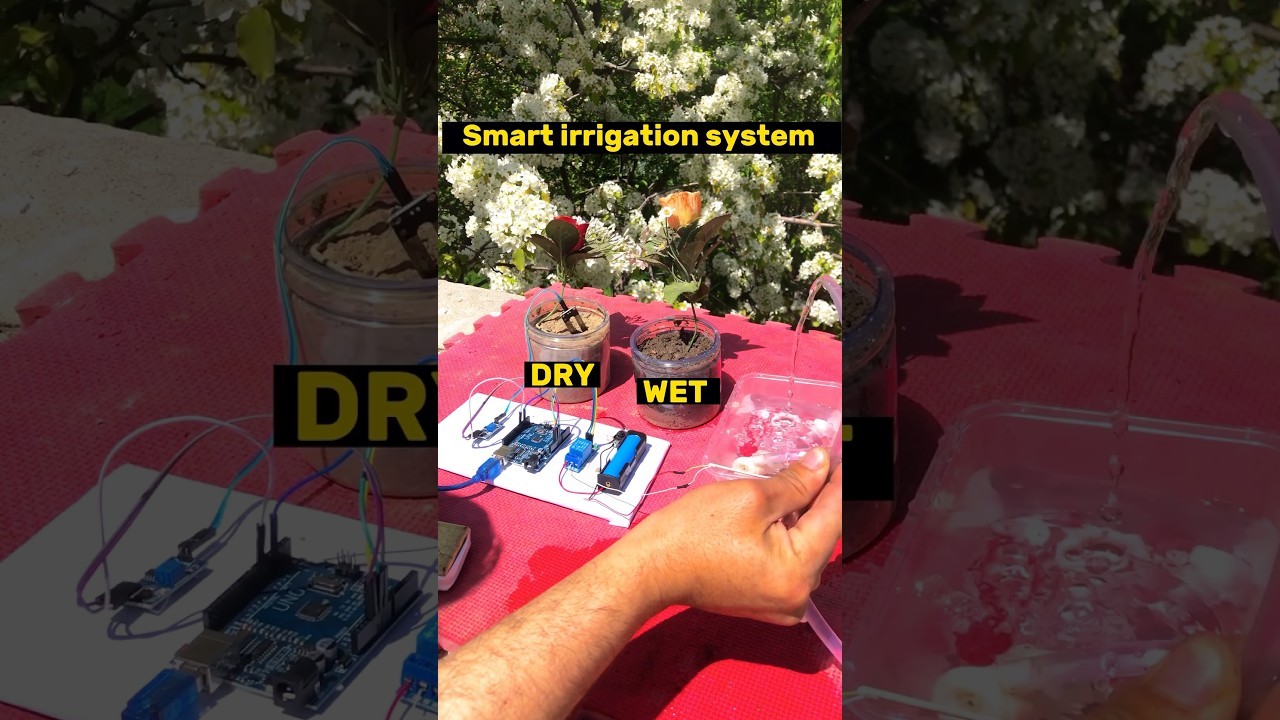 Figure 3: Working Model Setup, Scientific Diagram & Project Prototype for Smart Irrigation System Using Soil Moisture Sensor