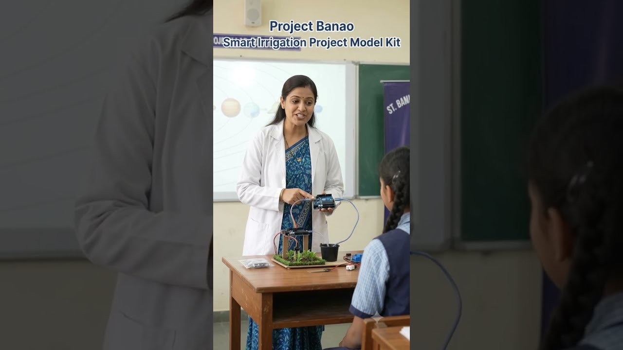 Figure 4: Working Model Setup, Scientific Diagram & Project Prototype for Smart Irrigation System Using Soil Moisture Sensor