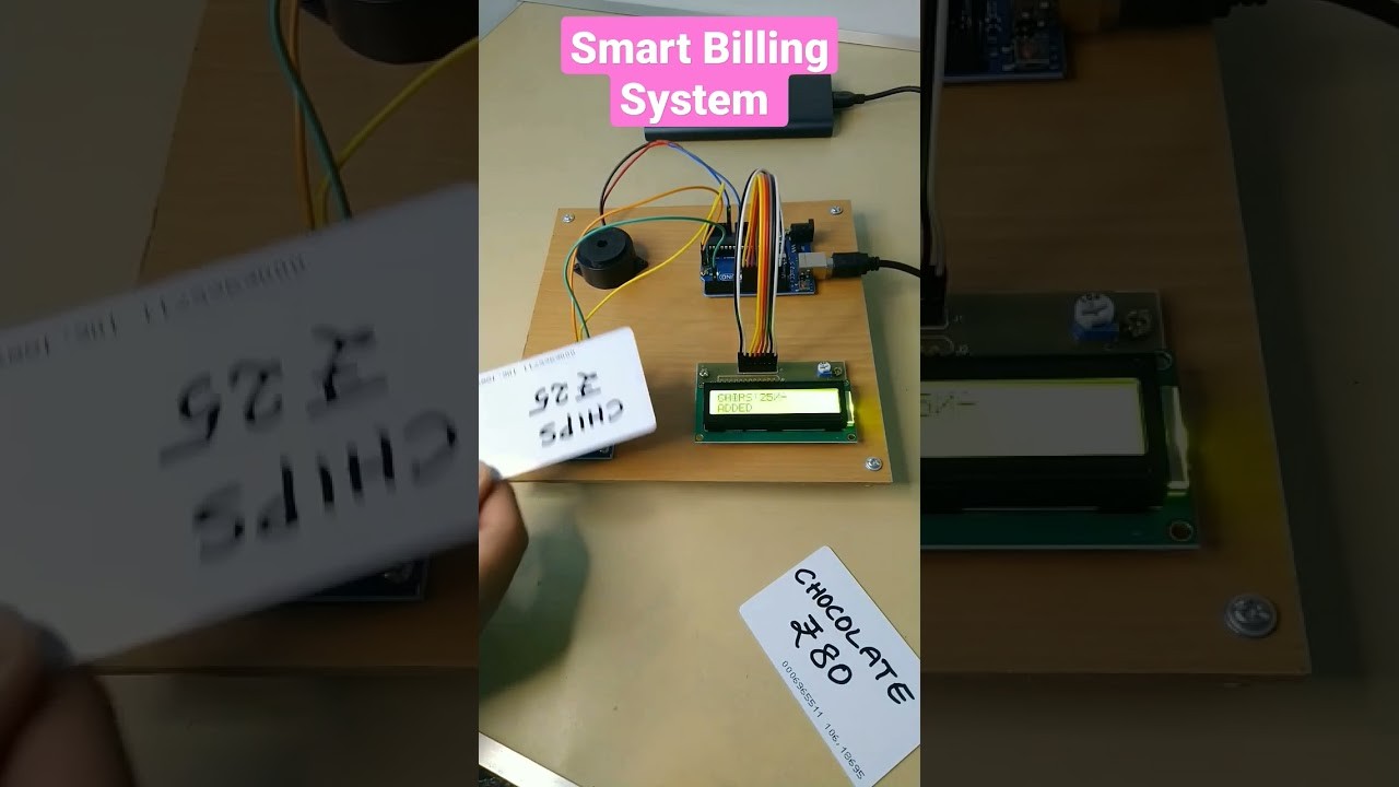 Figure 1: Working Model Setup, Scientific Diagram & Project Prototype for Smart Shopping Cart Barcode Billing Lcd Screen Model