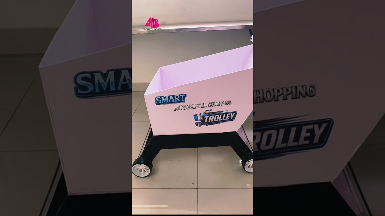 Figure 2: Working Model Setup, Scientific Diagram & Project Prototype for Smart Shopping Cart Barcode Billing Lcd Screen Model