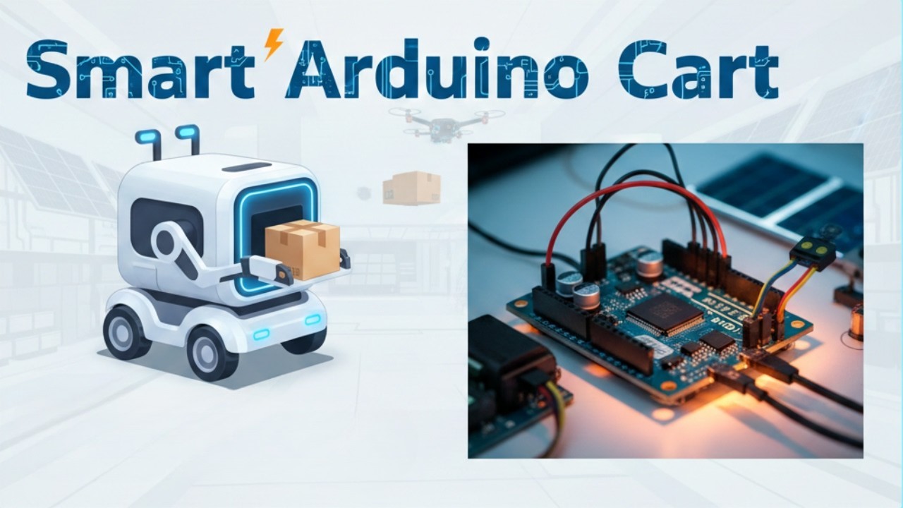 Figure 3: Working Model Setup, Scientific Diagram & Project Prototype for Smart Shopping Cart Barcode Billing Lcd Screen Model