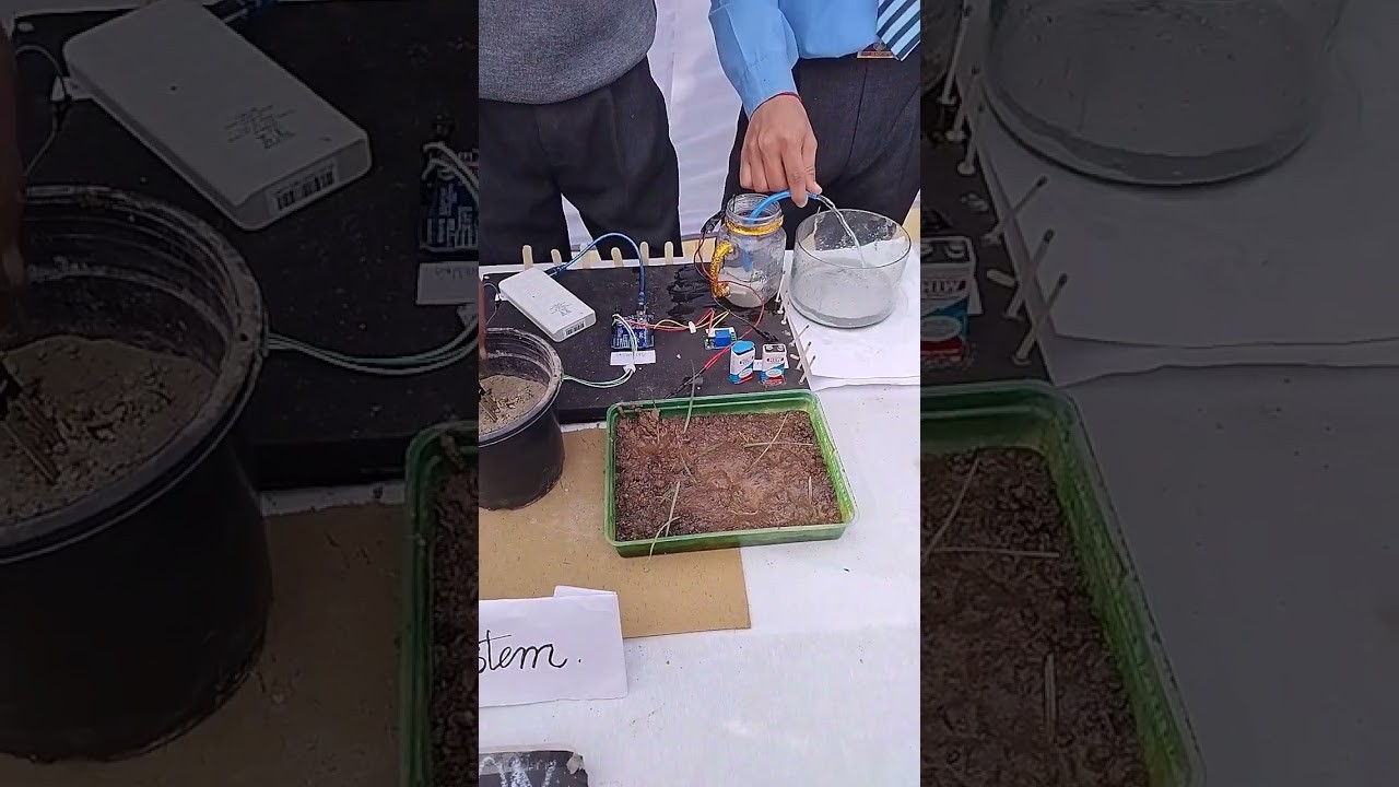 Figure 4: Working Model Setup, Scientific Diagram & Project Prototype for Smart Soil Water Matric Potential Tensiometer Model