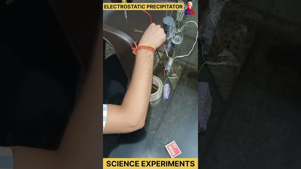 Figure 1: Working Model Setup, Scientific Diagram & Project Prototype for Smokestack Electrostatic Precipitator Charged Wire Mesh