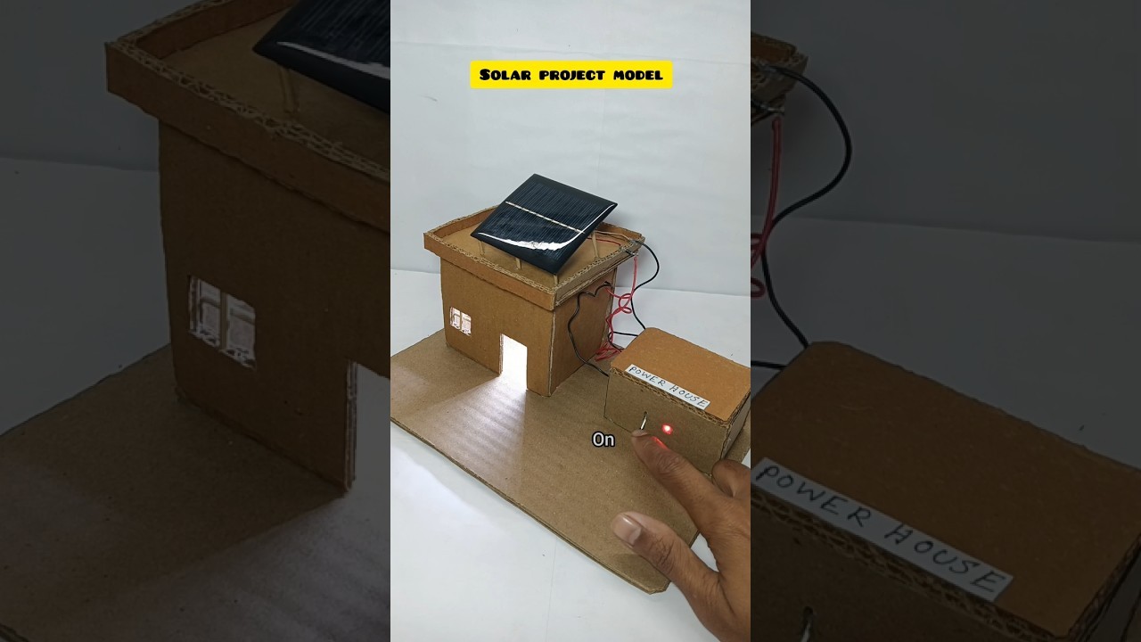 Figure 1: Working Model Setup, Scientific Diagram & Project Prototype for Solar Panel Working Model With Battery